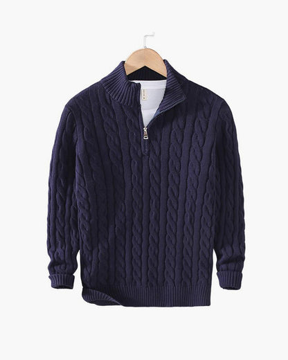 Vellurre Cable Half-Zip Knit