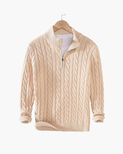 Vellurre Cable Half-Zip Knit
