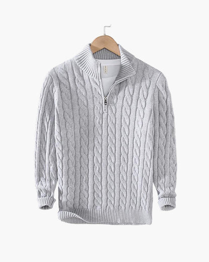 Vellurre Cable Half-Zip Knit