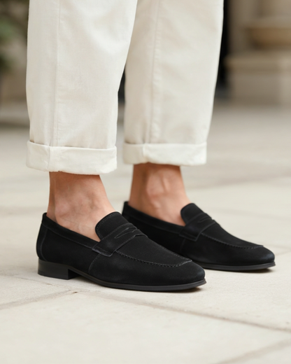 Vellurre Suede Penny Loafers