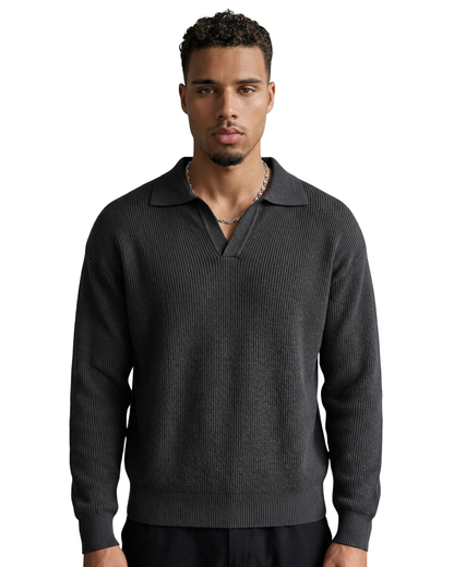 Vellurre Textured Knit Polo
