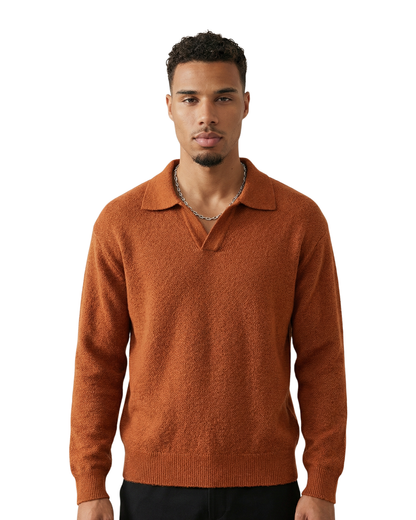 Vellurre Textured Knit Polo
