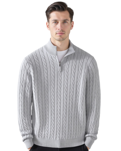 Vellurre Cable Half-Zip Knit