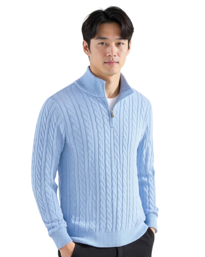 Vellurre Cable Half-Zip Knit