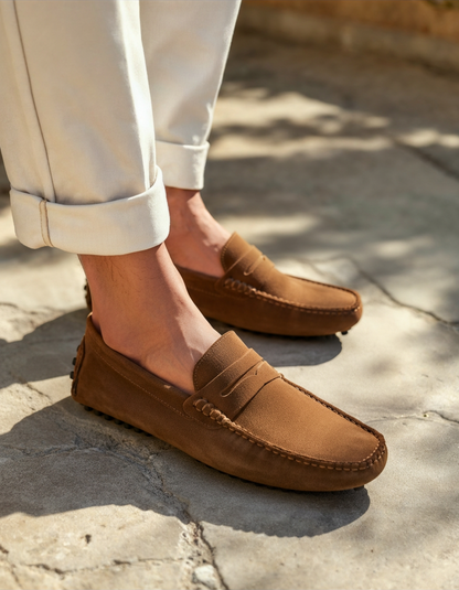Vellurre Suede Driver Loafers