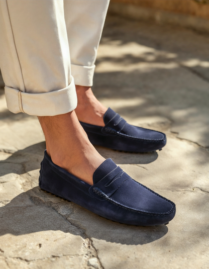 Vellurre Suede Driver Loafers